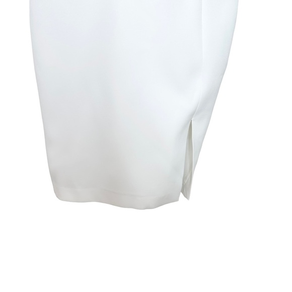 NWT BCBG Maxazria Kamille White Organza Sleeve Dress Size 0 - Picture 3 of 10